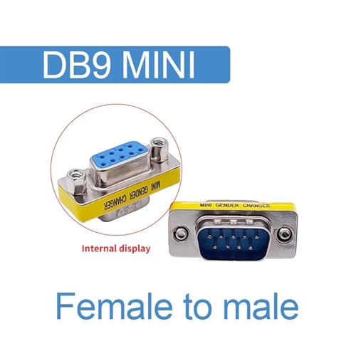 Conector DB9 hembra a macho de 9 pines para puerto RS232 2