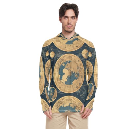 T-Shirt Manches Longues Homme Anti-UV UPF 50+ Evite Coups de Soleil
