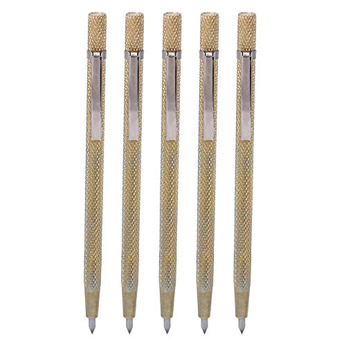 Opiniones y reviews de Grabados - 5 favoritos. 45 Pluma de grabado de 5 piezas Pluma de grabado de diamante antideslizante Punta de carburo para vidrio cerámico Metal Metal Scriber