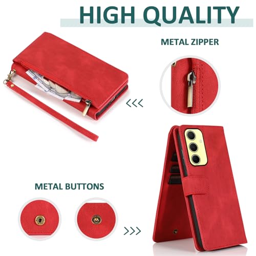 Coque Samsung Galaxy A35 Asuwish rouge évite les rayures - 2