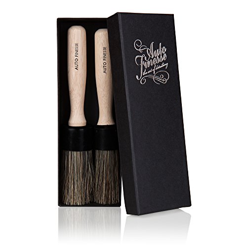 Auto Finesse HHB1 Pelo De Cerdo Para detalles Brochas (Par)