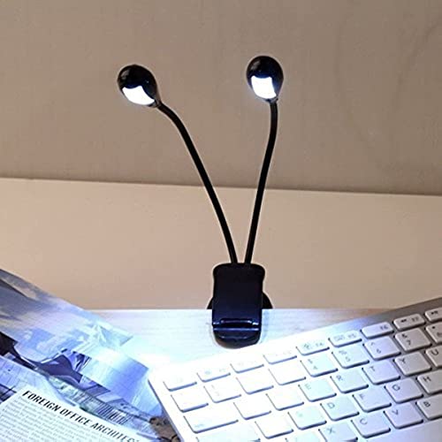 Soarun Music Stand Light/Led Book Reading Light/Usb And Battery Operated Light/Portable Lights For Piano Travel E-Reader & Bed Headboard-Eye Friendly With Dual Arms #TOP4