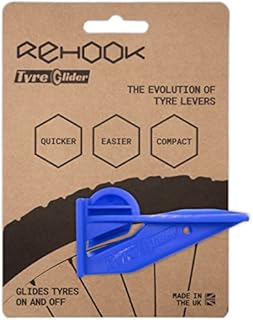 Rehook Tyre Glider - A Strong Portable Bicycle Tyre replacement and Bike Tire Remover Tool - No more Tyre Levers or Tyre Changing Spoons to Repair Your Bike Tube