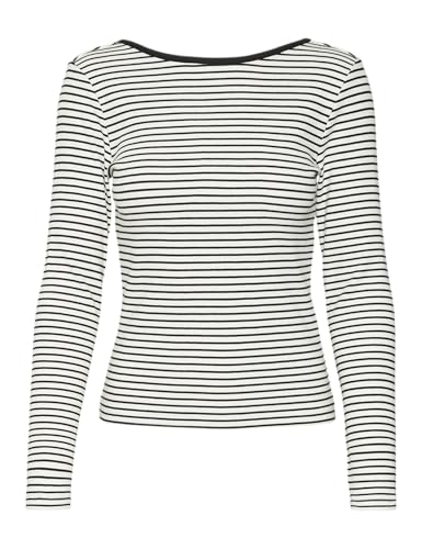 VERO MODA VMCHLOE Stripe LS 2WAY Short TOP GO NOOS