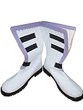 Pandora Hearts Xerxes Break White & Black Cosplay Shoes Boots (Male US 9.5/EU43)