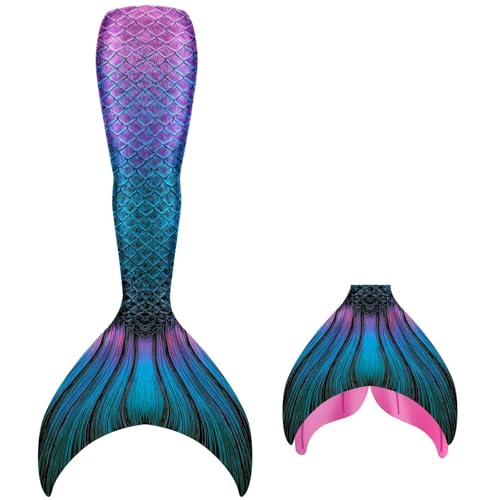 DNFUN Mermaid Tails for Swimming for Adults with Monofin