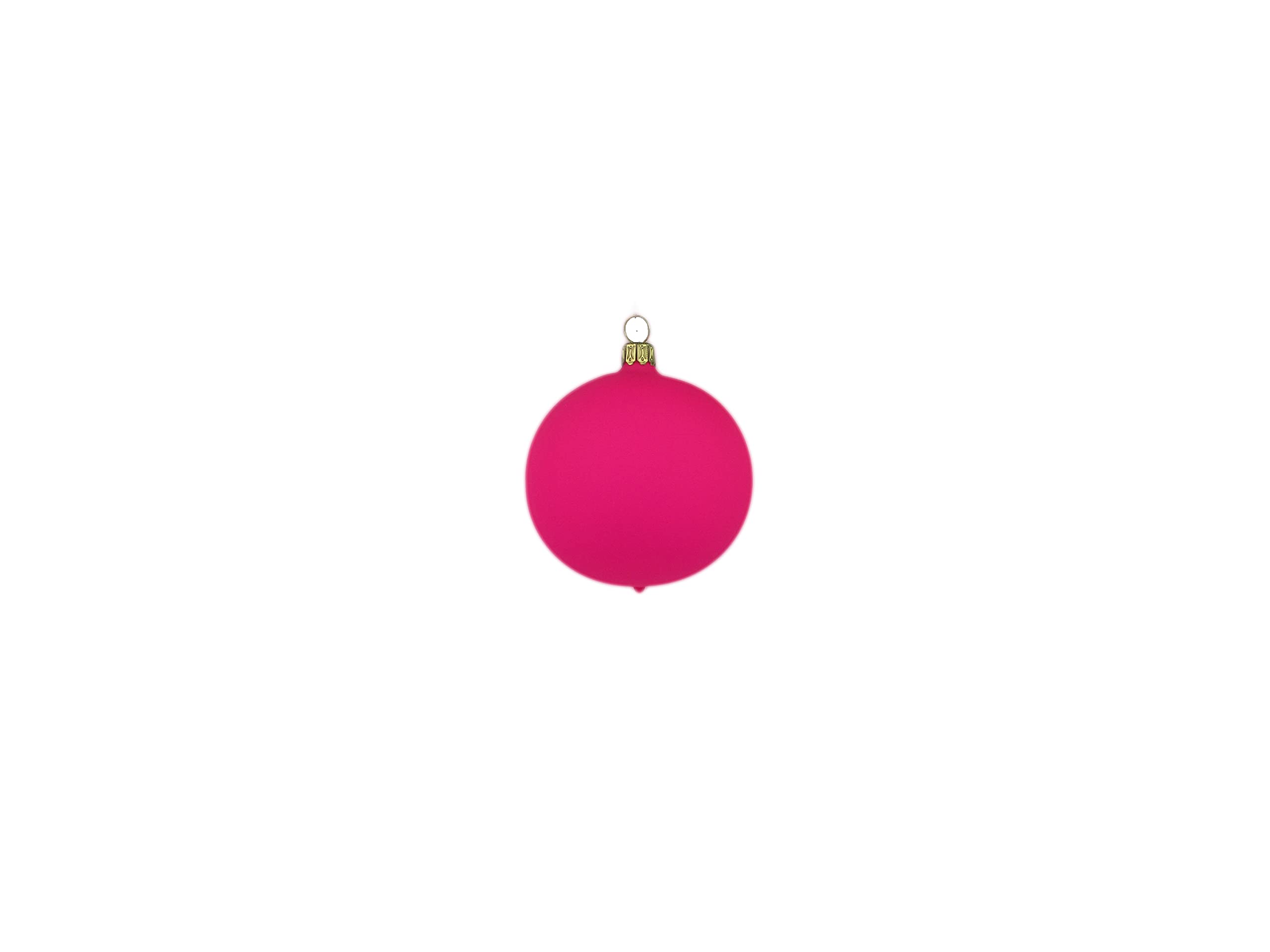 Lichte Thüringer Christbaumschmuck Exclusiv NEON Glaskugeln bunt 8cm Handarbeit Germany 12er Set, Pink Orange Gelb