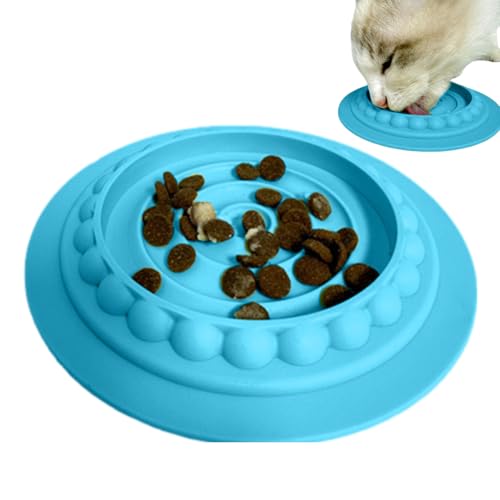 Lento para Gatos con Comida Húmeda,Alfombrilla Interactiva Y Antideslizante para Dispensar Comida | para Comer Despacio - para Enriquecimiento Ambiental En Interiores Y Mascotas Que Comen