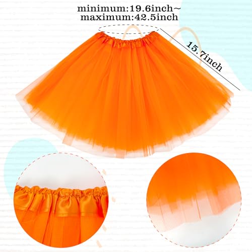 Hikkcos Orange and Yellowe Tutu Costume Yellow Mustache and Eyebrows Set Furry Character Costume Accessories for Book Character Accessory Set for Women Cosplay Halloween Party by Hikkcos - Used condition - US$8.99