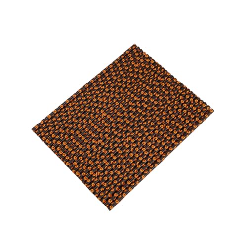 Pajillas de papel degradables negras con calabaza, 125 pcs miniatura 1
