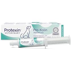 Protexin Veterinary Pro-Kolin Advanced for Dogs – Advanced Probiotic & Prebiotic Digestive Paste – Firms Stools, Soothes Gut Lining & Supports Microbiota Balance – 60ml Syringe