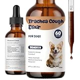 Collapsed Trachea Treatment for Dogs, Dog Cough Treatment, Trachea Cough Elixir, Natural Herbal Drops Help Soothe the Throat, Calm Honking Coughs & Support Easier Breathing, 2 fl oz
