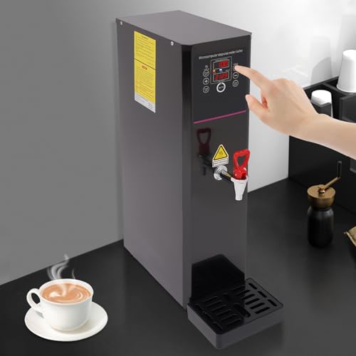 Image of Hot Water Dispenser, Commercial Tap-Operated Water Boiler, 110V 1500W Step-by-step Fast Heating Electric Water Warmer, Temperature Control 86-212F for Boba Tea Coffee Office Restaurant (20, Liters)