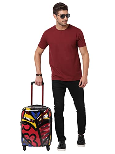 Image of Heys Britto Transparent A New Day Range Multicolor Color 21 inch Cabin Trolley