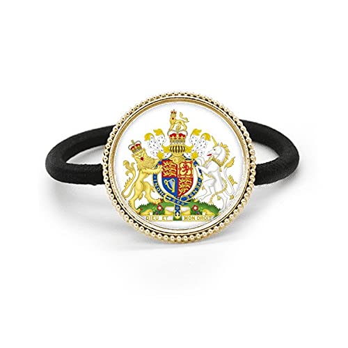 Corbata de pelo de metal plateado con grabado de escudo europeo