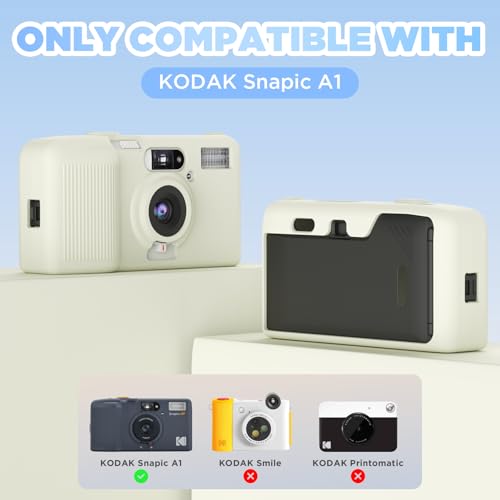 Funda de silicona para cámara Kodak Snapic A1 color beige miniatura 2