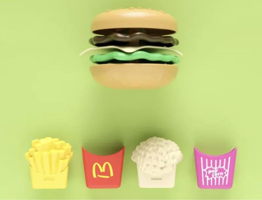 マクドナルド ハンバーガー フィギュアセット マクドナルド ハンバーガーおもちゃセット 7個 - メルカリ