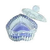 Sweet Heart Crystal Clear Acrylic Liquid Powder Glass Dappen Dish Glass Cup w Cap Lid Bowl for...