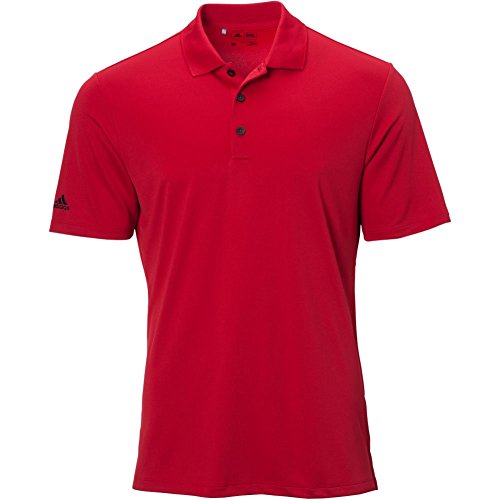 Polo golf homme Adidas XL rouge contre la transpiration sur green