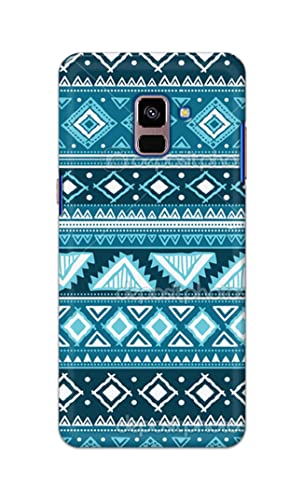 Image of PRINTFIDAA Coloured Tribal Pattern Hard Back Cover for Samsung Galaxy A8 Plus (2018), A730F, A730F / DS Back Cover -(P6) KAT1008