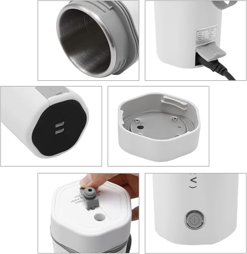 Hervidor eléctrico portátil 350ML, acero inoxidable 304 miniatura 6