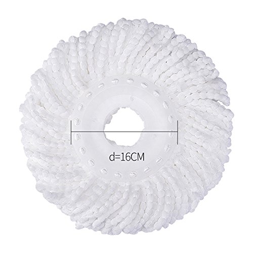 3 Pack Mop Head Replacement Spin Mop Replacement Head Microfiber Spin Mop Refills Easy Cleaning Round Shape Standard Size #TOP2