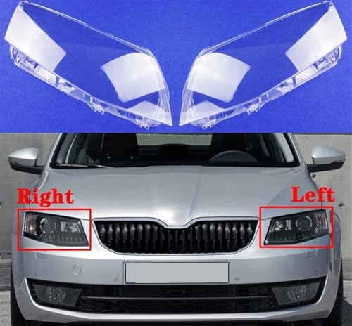 Couvercle lampe frontale Skoda Octavia 2015-2017 coque verre