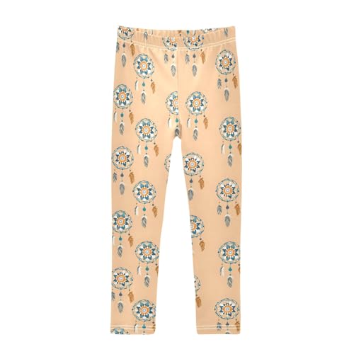 Ethnic Dreamcatcher Girls Leggings Athletic Pants Tights Stretch Bottom