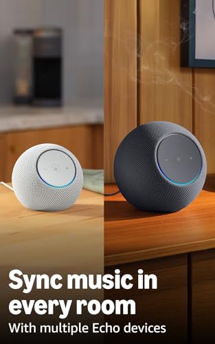 Image of Amazon Echo Dot Max (newest model), Alexa speaker with room-filling sound and nearly 3x bass, Great for living rooms and medium-sized spaces, Designed for Alexa+, Glacier White