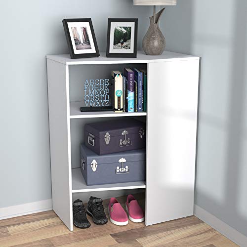 Closetmaid Suitesymphony Wood Corner Shelf Unit, 2 Shelves, Adjustable, Stacking, For Storage, Closet, Clothes, Shoes, Décor, Pure White, 41.13" X 19.63" X 31.75" Corner Unit #TOP2