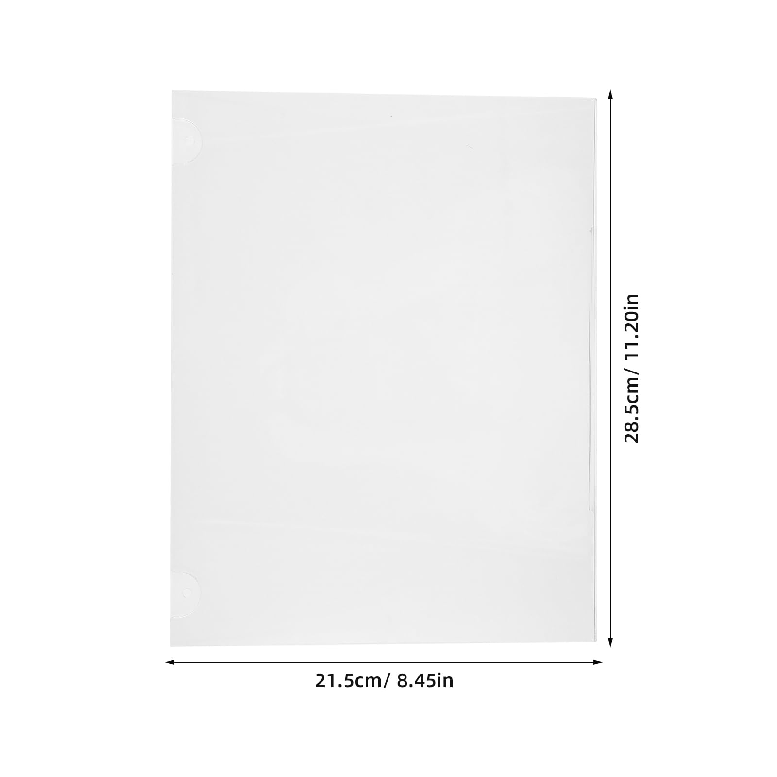 3 Stück Acryl Wandhalter 28x22cm Transparenter Wandmontierter Schildhalter für Speisekarten Restaurants und Büros