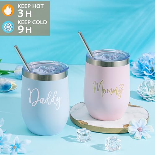 Image of New Mom Gift Basket - First Time Mom Care Package, New Parents Gifts for Couples with Baby Clothes & Tumblers, Pregnancy Gifts for Expecting Mom, Gender Reveal Presents for Parents to Be