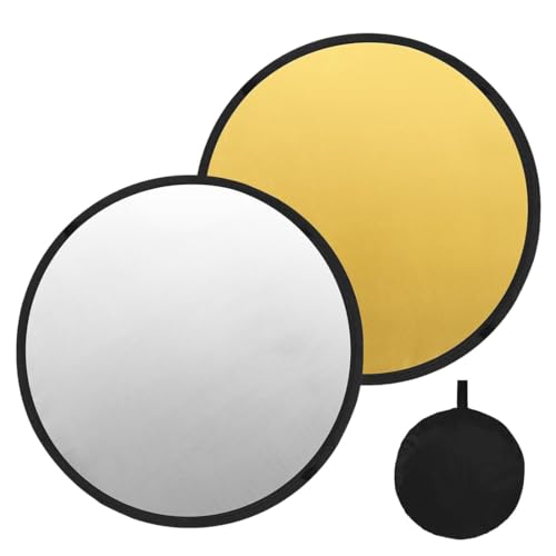 IEBTAWN 1 Réflecteur, Reflecteur Lumiere Photo, Éclairage Flexible, Pour Création Photo, Streaming En Direct, Différents Besoins Lumineux, Pliable, Portable, Portrait, Selfie, Photographie De Mariage