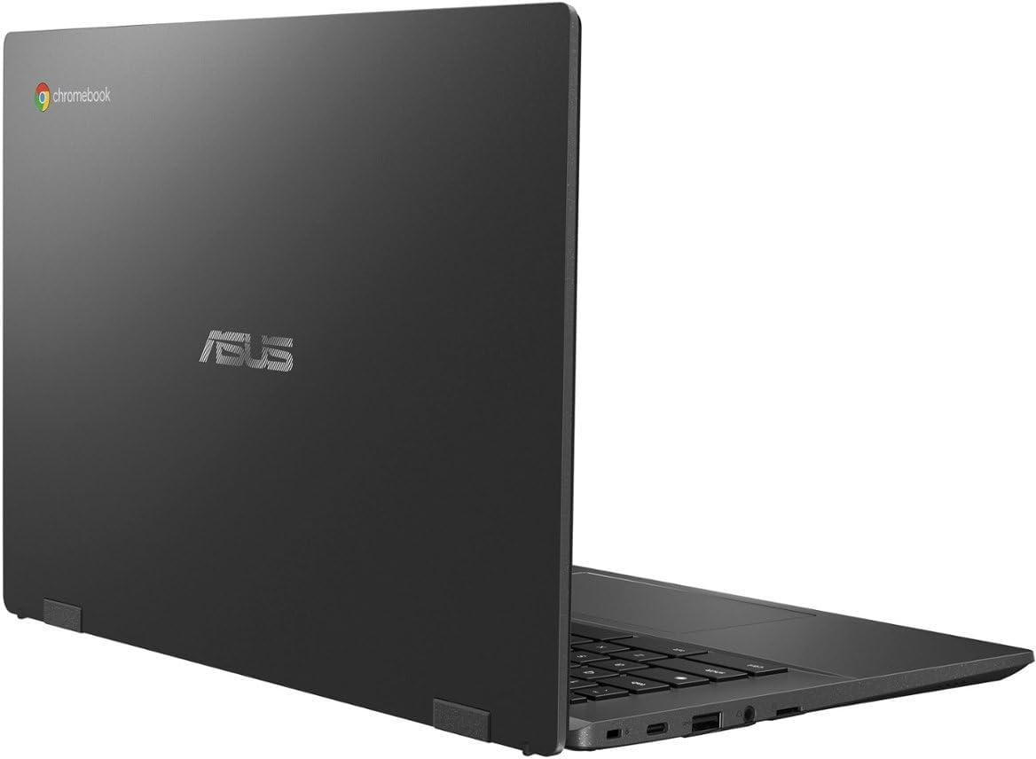 ASUS Chromebook 14 inch FHD Display Laptop, MediaTek Kompanio 520, 4GB Memory, 64GB eMMC, Media Card Reader, Gravity Gray, Chrome OS with TGY Accessories
