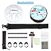 Ubblove Steel Tongue Drum Instruments: 6 Inch 8 Notes Key of C Metal Steel Drums with Bag - Percussion Instrument Music Education, Relaxation, Meditation and Gift (White)