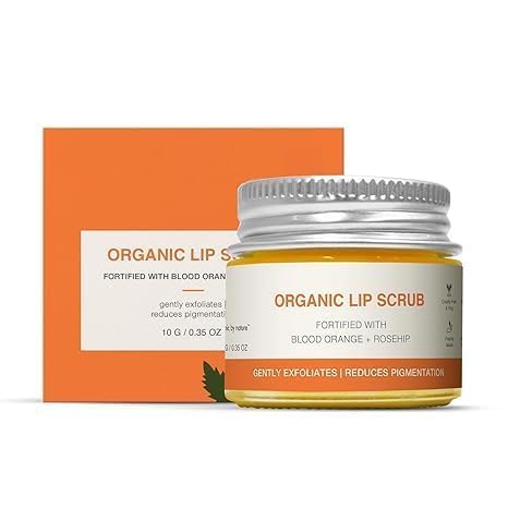 SS Blood Orange & Rosehip Lip Scrub,10 G | Gentle Exfoliating Scrub For Dark Lips & Pigmentation | Organic Lip Exfoliator For Soft, Smooth, Supple And Luscious Lips|Suitable For Unisex