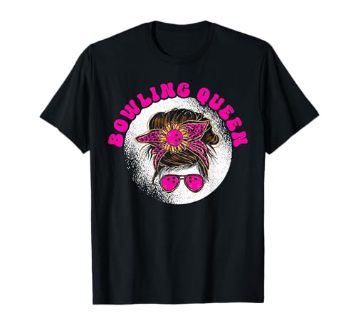 Bowling Girl para mujer, jugadora de bolos, divertida Camiseta