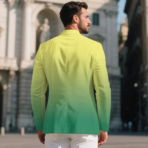 Gradient Blazers for Men One Button Casual Suit Coat with Lining, Soft, Breathable, Comfort, for Business Casual Wear3