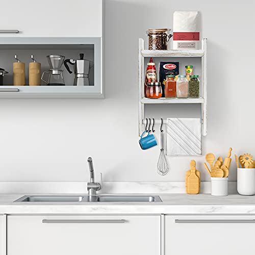 image for NC Bathroom Towel Shelf Organizer, Hanging Hand Towel Ladder Shelf, T