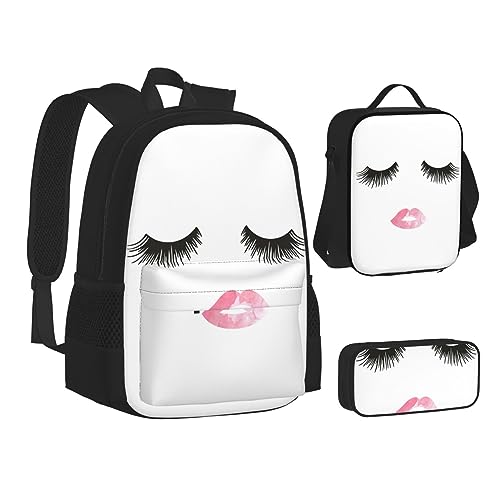 Sac à dos pour garçons filles avec boîte déjeuner et trousse école