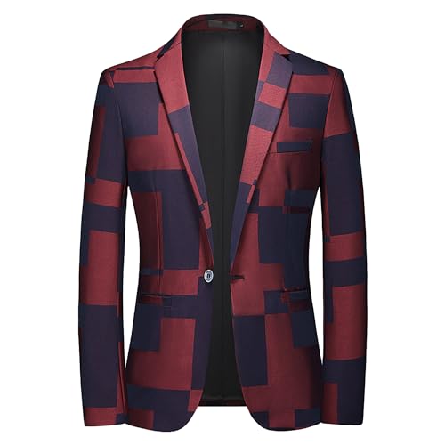 Mens Elegant Jacquard Blazer Coat Shawl Lapel Floral Tuxedo Jacket Slim Fit Wedding Button Suit Jackets