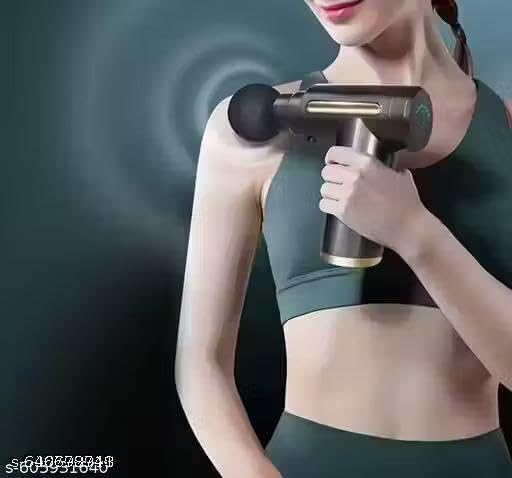 Image of Portable Massage Gun for Pain Relief, Unisex Deep Tissue Massage Gun, Muscle Relaxing Bodie Massage Machine for Home, Handheld 6 Speed with 4 Heads |PK-P1173