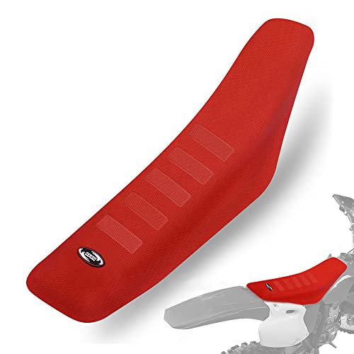 Funda de asiento de motocicleta de goma universal para motocicleta todoterreno, color rojo