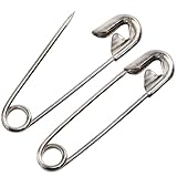 Photo Gallery aerzetix - set di 72 spille da balia classiche 19mm - in metallo - colore argento - lavori di cucito tessile artigianato gioielli Photo Gallery aerzetix - set di 72 spille da balia classiche 19mm - in metallo - colore argento - lavori di cucito tessile artigianato gioielli