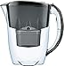 Produktbild AQUAPHOR Wasserfilter Jasper Schwarz inkl. 1 MAXFOR+ Filter I Reduziert Kalk & Chlor I Karaffe für 2,8l I Tischwasserfilter I Passt in die Kühlschranktür