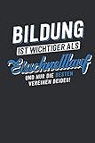  Bildung ist wichtiger als Eisschnelllauf: tolles Notizbuch liniert  100 Seiten