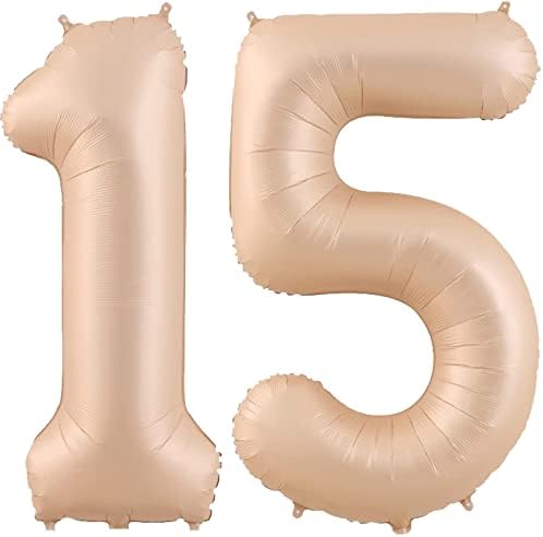 40 Inch Rose Gold Large Numbers 18 Birthday Balloons XXL Digital Foil Helium Balloons, 2 pcs Foil Mylar Big Number Balloons for Boys, Girls , Women 18th 81st Birthday Party Decoration