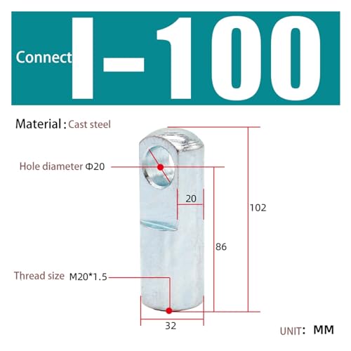 Accesorios de cilindro conector tipo I I-100 para automatización 3