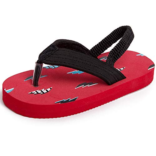Image of Boys Girls Strap Flip Flops Sandals Cute Cartoon Unicorn Shark Toddler Flip Flop Kids Pool Beach Flat Slide Summer Water Shoes