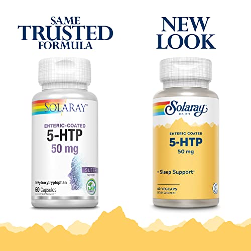 Image of SOLARAY 5-HTP - 50 mg - 60 Enteric-Coated Capsules